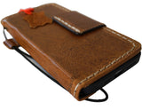 Genuine Leather Case For Apple iPhone 17 14 15 16 16E Pro Max Wallet Book HandMade Limited Edition Magnetic Seam