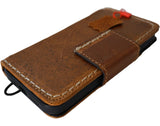 Genuine Leather Case For Apple iPhone 17 14 15 16 16E Pro Max Wallet Book HandMade Limited Edition Magnetic Seam