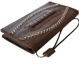Genuine Leather For Galaxy S26 S25 s24 S26 Fold 5 6 7 Edge Ultra Note Case Plus Wallet FE Sew Handmade Football