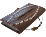 Genuine Leather For Galaxy S26 S25 s24 S26 Fold 5 6 7 Edge Ultra Note Case Plus Wallet FE Sew Handmade Football