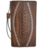 Genuine Leather For Galaxy S26 S25 s24 S26 Fold 5 6 7 Edge Ultra Note Case Plus Wallet FE Sew Handmade Football