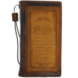Genuine Leather Case For Apple iPhone 17 15 16 16E Pro Max Wallet Book Hand Made Handicraft