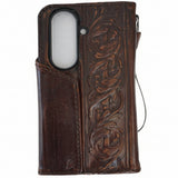 Genuine Leather For Galaxy Z Fold 8 7 5 6 Fold8 Ultra HandMade Case Art Wallet Dark Book Vintage Full Grain Luxury Diy