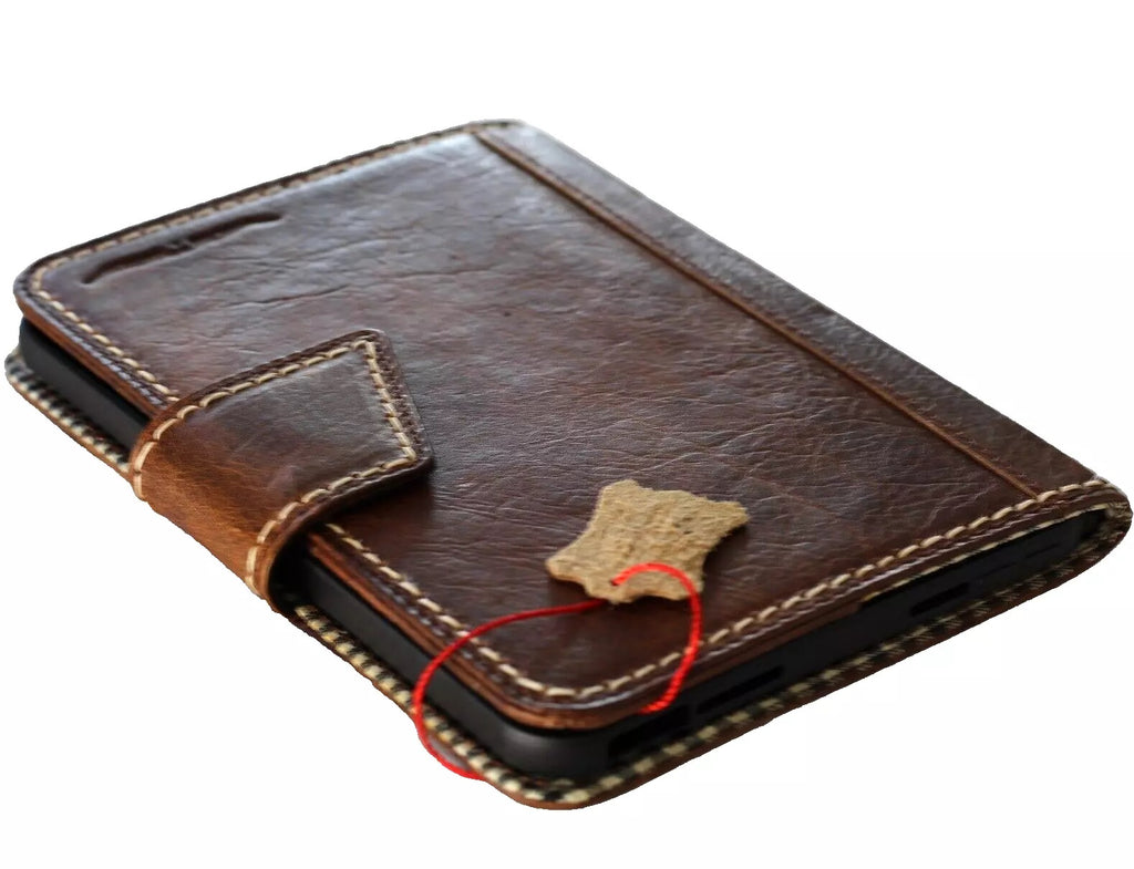 Handmade genuine leather case for Apple iPad Mini 7 6 5 4 3, DAVISCASE luxury cover in tan for 9.7-inch iPad Mini models.