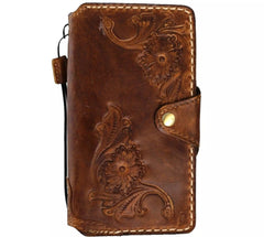 Genuine Leather For Galaxy Case Z Fold 3 4 5 6 7 Wallet Book Cover luxury Deko
