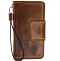 Handmade genuine leather phone case for Galaxy S25, S24, S26, Note, and Fold models with wallet and magnetic features by DAVISCASE