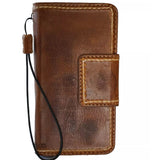 Genuine Leather For Galaxy S25 s24 s22 s21 S23 Fold 3 4 5 6 7 Edge Ultra Note Case Plus Wallet Magnetic FE Sew Hand