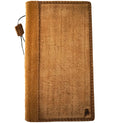 Handmade tan leather wallet case for Apple iPhone 14, 15, 16, 17 Pro Max by DAVISCASE, featuring a sleek, luxurious design.