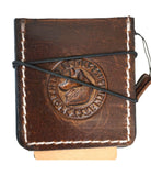 Genuine Leather For Galaxy Z Flip 8 7 6 5 4 Case Wallet Book Cover White Stitch Wireless charging Handmade