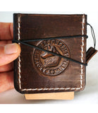 Genuine Leather For Galaxy Z Flip 8 7 6 5 4 Case Wallet Book Cover White Stitch Wireless charging Handmade