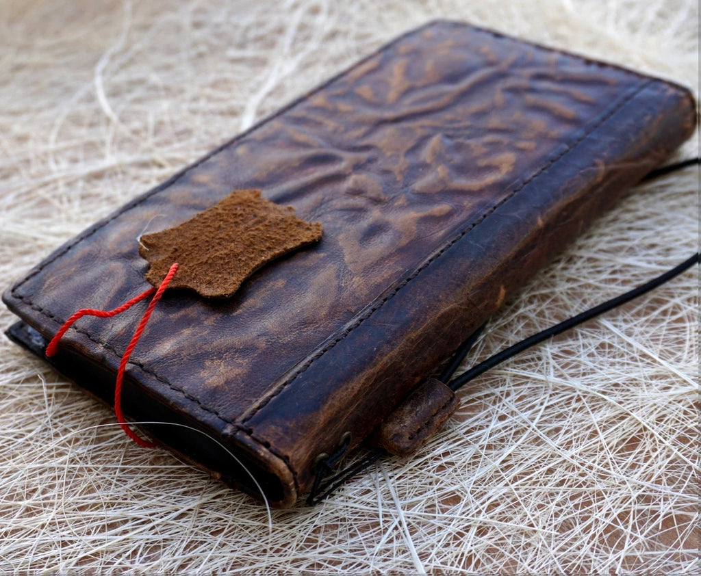 Genuine Leather For Galaxy S26 S25 S23 S24 Ultra Note Edge FE Case Plus Wallet Book Z Fold 3 4 5 6 7 Cover Wrinkled