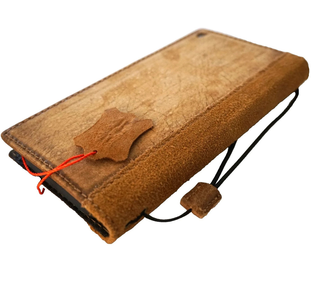 Handmade genuine leather phone case for Galaxy S26, S22, S21, S20, S23, S24, S25 Ultra FE Note 25 Edge, with wallet and coarse seam details.