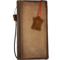 Genuine leather Galaxy S26 S25 S23 S24 Ultra Note Edge FE case by DAVISCASE, wallet book style with luxury stone detail.