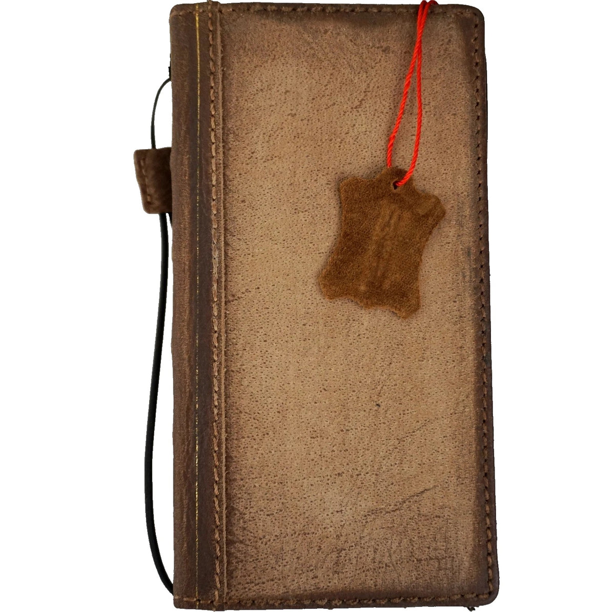 Genuine leather Galaxy S26 S25 S23 S24 Ultra Note Edge FE case by DAVISCASE, wallet book style with luxury stone detail.