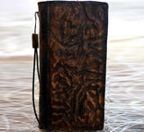 Genuine Leather Case For Apple iPhone 16 16E 17 14 15 Pro Max 8 Plus Wallet  Book Cover luxury HandMade Wrinkled