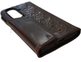 Genuine Leather For Galaxy Z Fold 8 7 5 6 Fold8 Ultra HandMade Case Art Wallet Dark Book Vintage Full Grain Luxury Diy