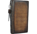 Handmade genuine leather phone case for iPhone 13-17 Pro Max by DAVISCASE, featuring a luxurious Bible book design and detailed craftsmanship.