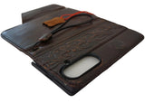 Genuine Leather For Galaxy Z Fold 8 7 5 6 Fold8 Ultra HandMade Case Art Wallet Dark Book Vintage Full Grain Luxury Diy