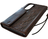 Genuine Leather For Galaxy Z Fold 8 7 5 6 Fold8 Ultra HandMade Case Art Wallet Dark Book Vintage Full Grain Luxury Diy