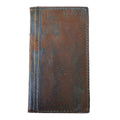 Handmade genuine leather phone case for iPhone models 11 to 17 Pro Max, stylish Bible crafts wallet book by DAVISCASE.