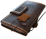 Genuine Leather For Galaxy s24 s25 s22 s21 s20 S23 Ultra FE Note 10 20 21 Case Plus Wallet Magnetic Book Hand Sewing Dark