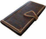 Genuine Leather For Galaxy s24 s22 s21 s20 S23 Ultra Fe Note 10 20 21 Case Plus Wallet Magnetic Book Hand Sewing DE