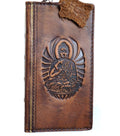 DavisCase genuine leather phone case for iPhone 11-16 Pro Max, handmade vintage style with credit card slots and full grain leather.
