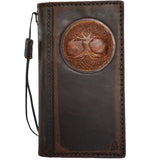 Echtlederhülle für Google Pixel 6 6a 7 7a 8 Pro Book Wallet Book Retro Stand Luxury Dark Davis 1948 5G Wireless Charging The Tree of Life ston