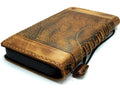 Handmade genuine leather phone case for iPhone 11-15 Pro Max, vintage style with credit card slots, crafted by DAVISCASE.