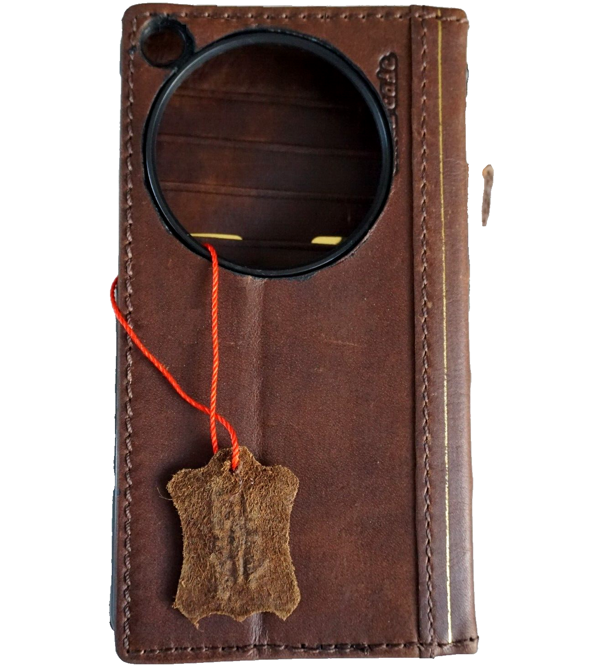 Handmade genuine leather phone case for OnePlus 12 13 15, vintage open wallet style, full grain, luxury DavisCase cover.