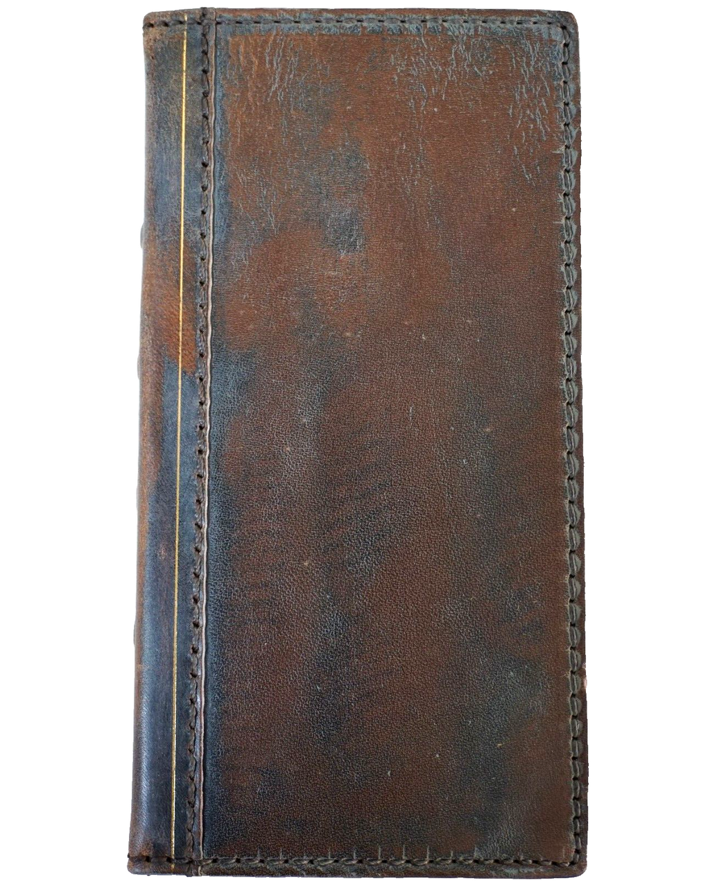 DavisCase genuine leather Google Pixel 7 Pro wallet case with stand, rustic blue-gray color, retro Bible design, wireless charging compatible