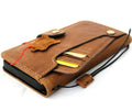 Genuine leather Google Pixel 7 Pro case with wallet design, button closure, stand feature, and wireless charging compatibility by DAVISCASE.