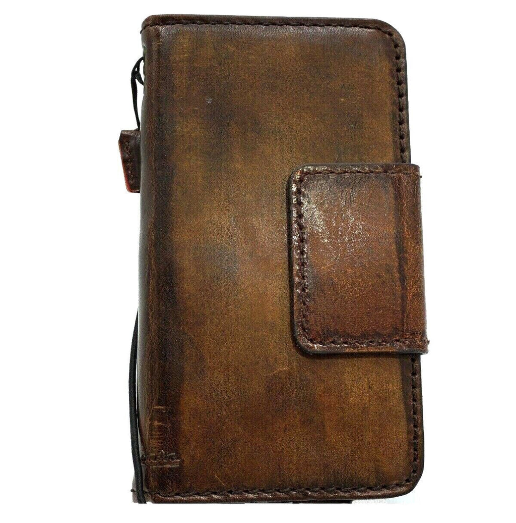 Google Pixel 7 Pro leather wallet case by DAVISCASE with magnetic closure, stand feature, and wireless charging compatibility.