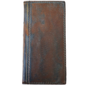 Handmade DAVISCASE genuine leather phone case for Galaxy S series, Bible book style, in gray and blue with wallet and Z Fold features.