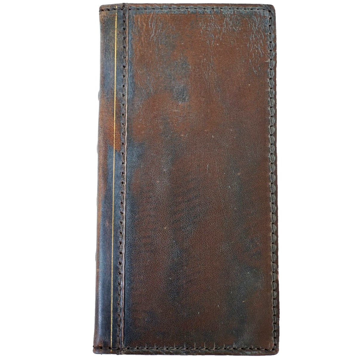 Handmade DAVISCASE genuine leather phone case for Galaxy S series, Bible book style, in gray and blue with wallet and Z Fold features.