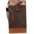 Handmade genuine leather phone case for iPhone 16, 12, 13, 14, 15 Pro Max, XS, SE, with mini football design and wallet features.