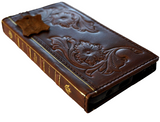 Cuir véritable pour Galaxy s22 s21 s20 S23 24 Ultra S23 Fe s9 10 20 21 A13 A71 A51 A12 A31 4G 5G étui plus Art Z Fold 3 4 5 portefeuille livre Style Vintage couverture de crédit sans fil pleine fleur Davis luxe l'arbre de Live bricolage Mini