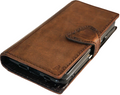 Genuine leather DAVISCASE wallet case for Google Pixel Fold 7A 8A 7 8 9 Pro XL with book-style closure and stand feature.