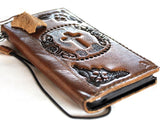 Cuir véritable pour Galaxy s22 s21 s20 S23 24 Ultra S23 Fe s9 10 20 21 A13 A71 A51 A12 A31 4G 5G étui plus Art Z Fold 3 4 5 portefeuille livre Style Vintage couverture de crédit sans fil pleine fleur Davis luxe l'arbre de Live bricolage Mini