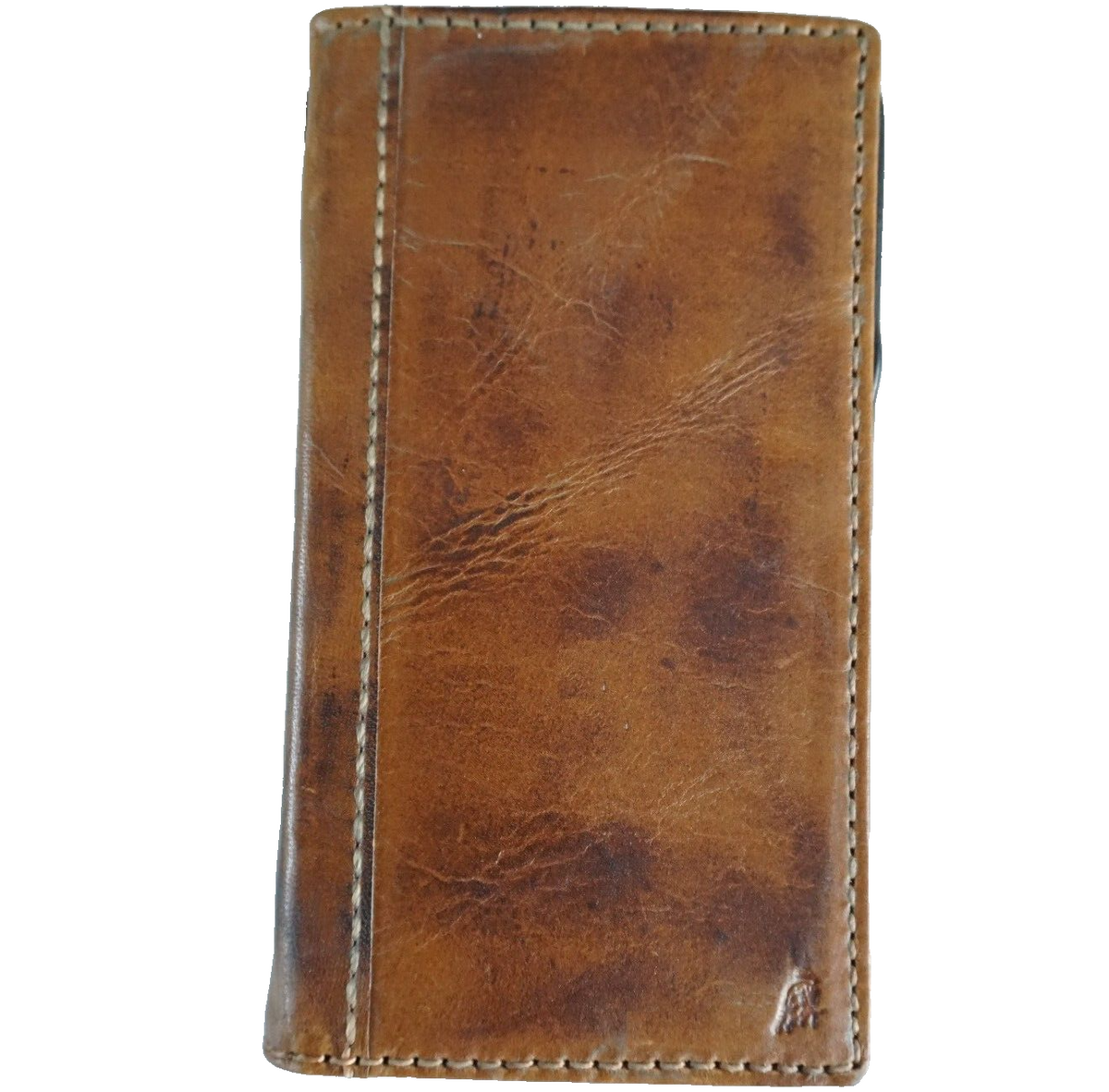 Google Pixel 7 Pro leather wallet case by DAVISCASE with retro tan finish, stand feature, wireless charging compatibility, and rustic oiled leather