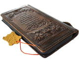 Genuine Leather Case for Google Pixel 10 9 8 7 Pro XL Biblical writing Book Wallet  10A Full Grain