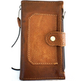 Genuine leather Google Pixel Fold case by DAVISCASE with wallet design, stand feature, zipper closure, and wireless charging compatibility.