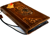 Genuine Leather For Galaxy s22 s21 s20 S23 S24 Ultra Note Fe 10 20 21 A13 A71 A51 A12 A31 4G 5G Case Plus Art Wallet Book Vintage Style Credit Cover Wireless Full Grain Luxury Diy Mini Buddha