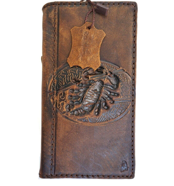 Cuir véritable pour Galaxy s22 s21 s20 S23 24 Ultra S23 Fe s9 10 20 21 A13 A71 A51 A12 A31 4G 5G étui plus Art Z Fold 3 4 5 portefeuille livre Style Vintage couverture de crédit sans fil pleine fleur Davis luxe l'arbre de Live bricolage Mini