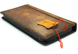 Étui en cuir véritable pour Google Pixel 6 6A 7A 7 8 Pro Book Wallet Ston Wash Retro Stand Luxe IL Davis 1948 5G Retro Bible Rustique Chargement sans fil Plish