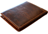 Men's Genuine Leather Wallet  Credit Card Slots Bill Handmade Tan Diy Luxury Special Hand decorated