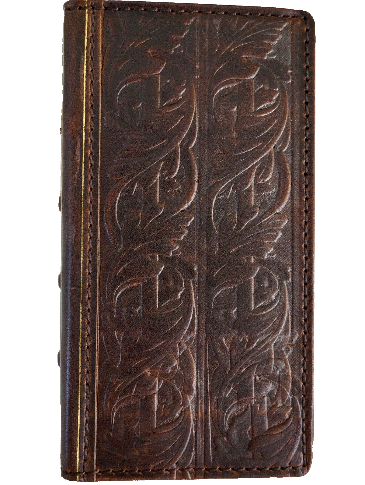 Handmade genuine leather phone case for Apple iPhone 17, 16, 12, 13, 14, 15 Pro Max and SE, with wallet and Bible craft design.