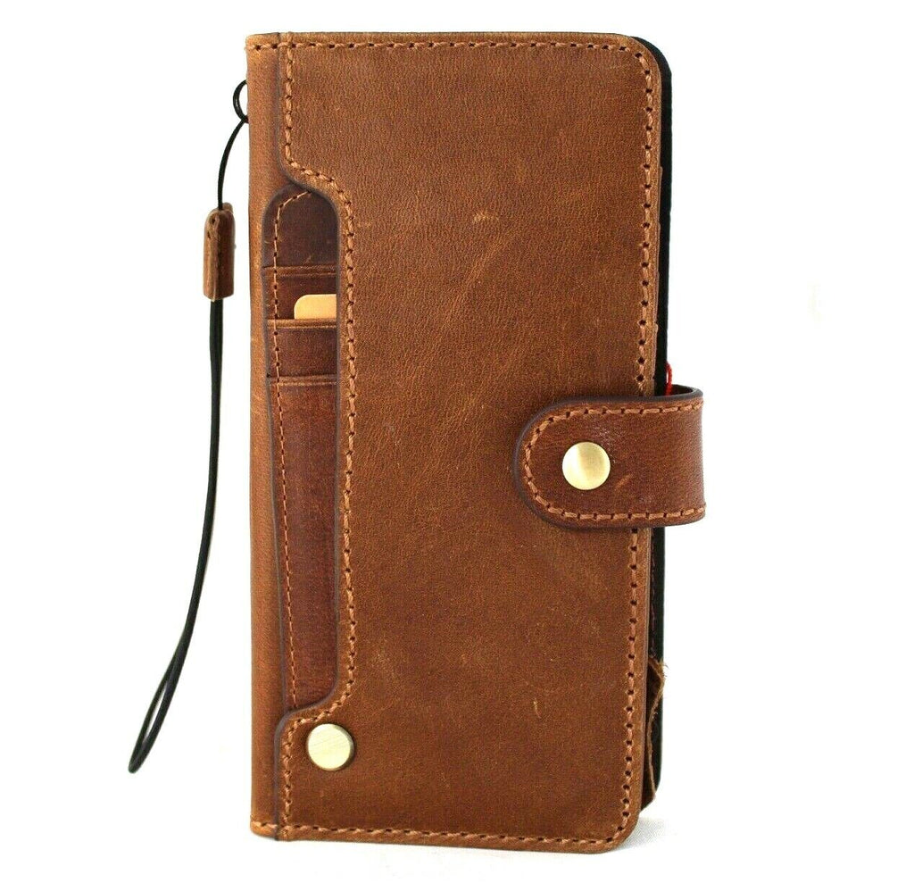 Handmade genuine leather phone case for Samsung Galaxy S series, Galaxy Note, Z Fold, and A series, by DAVISCASE.