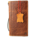 Genuine Vintage Leather Case for Sony Xperia 1 V Book wallet Slim Cover Brown Cards Alots Handmade Luxury Tan