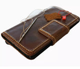 Genuine Leather For Galaxy S25 s24 s22 s21 S23 Fold 3 4 5 6 7 Edge Ultra Note Case Plus Wallet Magnetic FE Sew Hand